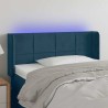 Tête de lit à LED Bleu foncé 103x16x78/88 cm Velours 582205582205