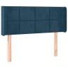 Tête de lit à LED Bleu foncé 103x16x78/88 cm Velours 582205582205