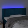 Tête de lit à LED Bleu foncé 103x16x78/88 cm Velours 582205582205