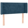 Tête de lit à LED Bleu foncé 103x16x78/88 cm Velours 582206582206