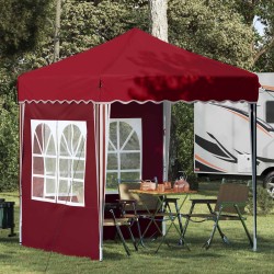 Tente de fête pop-up 195 x 195 x 245 cm Bordeaux Tissu Oxford 582210582210