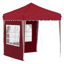Tente de fête pop-up 195 x 195 x 245 cm Bordeaux Tissu Oxford 582210582210