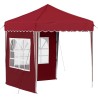 Tente de fête pop-up 195 x 195 x 245 cm Bordeaux Tissu Oxford 582210582210