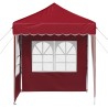Tente de fête pop-up 195 x 195 x 245 cm Bordeaux Tissu Oxford 582210582210