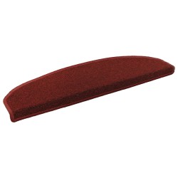 Tapis d'escalier auto-adhésifs Semi-circulaire 15 pcs Bordeaux 582212582212