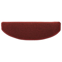 Tapis d'escalier auto-adhésifs Semi-circulaire 15 pcs Bordeaux 582212582212