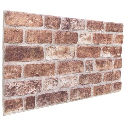 Panneaux muraux 10 pcs Marron 100 x 50 cm Mousse EPS 582216582216