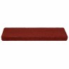Tapis d'escalier autocollants 20 pièces 65 x 21 x 4 cm Bordure rectangulaire rouge bordeaux 582217582217