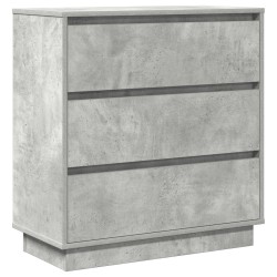 Cabinet de chevet avec tiroir Gris béton 71 x 34,5 x 75 cm 582218582218