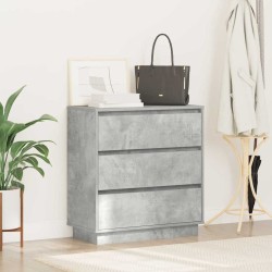 Cabinet de chevet avec tiroir Gris béton 71 x 34,5 x 75 cm 582218582218