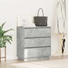 Cabinet de chevet avec tiroir Gris béton 71 x 34,5 x 75 cm 582218582218