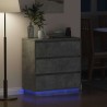 Cabinet de chevet avec tiroir Gris béton 71 x 34,5 x 75 cm 582218582218