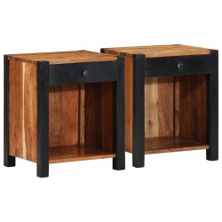 Cabinet de chevet 2 pcs Marron 40 x 35 x 50 cm 582220582220