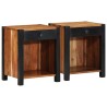 Cabinet de chevet 2 pcs Marron 40 x 35 x 50 cm 582220582220
