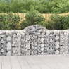Paniers à gabions arqués 7 pcs 200x50x100/120 cm fer galvanisé 582222582222