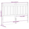 Tête de lit avec tête de lit Cire marron 155,5 x 100 cm 582227582227