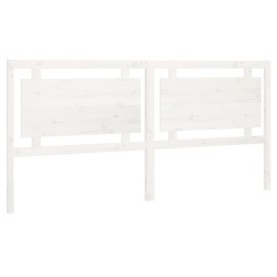 Tête de lit Blanc 205,5x4x100 cm Bois massif de pin 582230582230