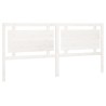 Tête de lit Blanc 205,5x4x100 cm Bois massif de pin 582230582230