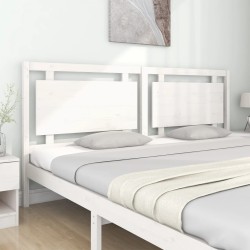 Tête de lit Blanc 205,5x4x100 cm Bois massif de pin 582230582230
