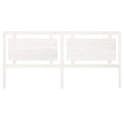 Tête de lit Blanc 205,5x4x100 cm Bois massif de pin 582230582230