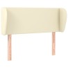 Tête de lit avec oreilles Crème 103x23x78/88 cm Similicuir 582243582243