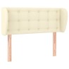 Tête de lit avec oreilles Crème 103x23x78/88 cm Similicuir 582244582244