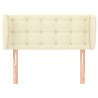 Tête de lit avec oreilles Crème 103x23x78/88 cm Similicuir 582244582244
