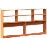 Tête de lit avec rangement cire marron 180cm bois massif de pin 582247582247