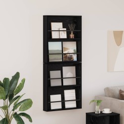 Étagère à magazines 2 pcs Chêne noir 60 x 12 x 70 cm 582249582249