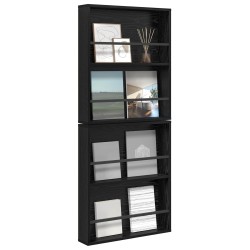 Étagère à magazines 2 pcs Chêne noir 60 x 12 x 70 cm 582249582249