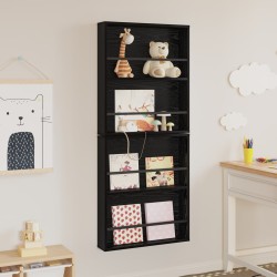 Étagère à magazines 2 pcs Chêne noir 60 x 12 x 70 cm 582249582249