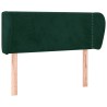 Tête de lit avec oreilles Vert foncé 83x23x78/88 cm Velours 582250582250