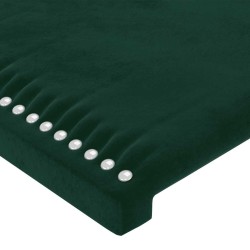 Tête de lit avec oreilles Vert foncé 83x23x78/88 cm Velours 582250582250