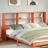 Tête de lit avec rangement cire marron 200cm bois massif de pin 582254582254