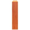 Tête de lit avec rangement cire marron 200cm bois massif de pin 582254582254