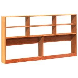 Tête de lit avec rangement cire marron 200cm bois massif de pin 582254582254