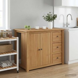 Chariot de cuisine PANAMA 2 pcs Cire de Miel 112 x 77 x 90 cm 582257582257