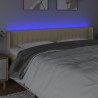 Tête de lit à LED Crème 163x16x78/88 cm Tissu 582264582264