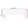 Tête de lit à LED Crème 160x5x78/88 cm Tissu 582265582265