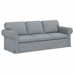 Canapé Gris clair 215 x 82 x 80 cm tissu 582266582266