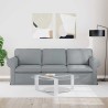 Canapé Gris clair 215 x 82 x 80 cm tissu 582266582266