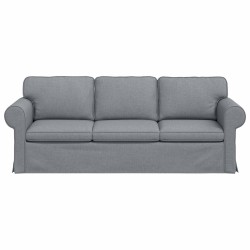 Canapé Gris clair 215 x 82 x 80 cm tissu 582266582266