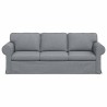 Canapé Gris clair 215 x 82 x 80 cm tissu 582266582266