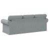 Canapé Gris clair 215 x 82 x 80 cm tissu 582266582266