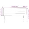 Tête de lit à LED Marron foncé 147x16x78/88 cm Tissu 582270582270