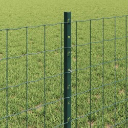 Clôture Euro avec poteau 25 x 0,6 m Acier recouvert de PVC Vert 582278582278