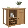 Chariot de cuisine PANAMA 2 pcs Cire de Miel 112 x 77 x 90 cm 582279582279