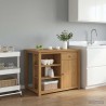 Chariot de cuisine PANAMA 2 pcs Cire de Miel 112 x 77 x 90 cm 582281582281