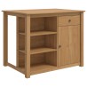 Chariot de cuisine PANAMA 2 pcs Cire de Miel 112 x 77 x 90 cm 582281582281