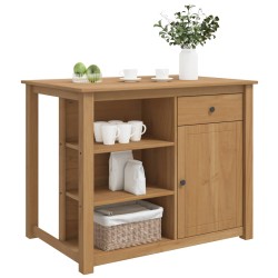 Chariot de cuisine PANAMA 2 pcs Cire de Miel 112 x 77 x 90 cm 582281582281